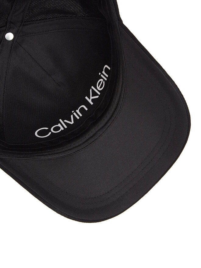 Calvin Klein Czapka z daszkiem Calvin Klein Corduroy Cotton Cap K60K612894 Czarny