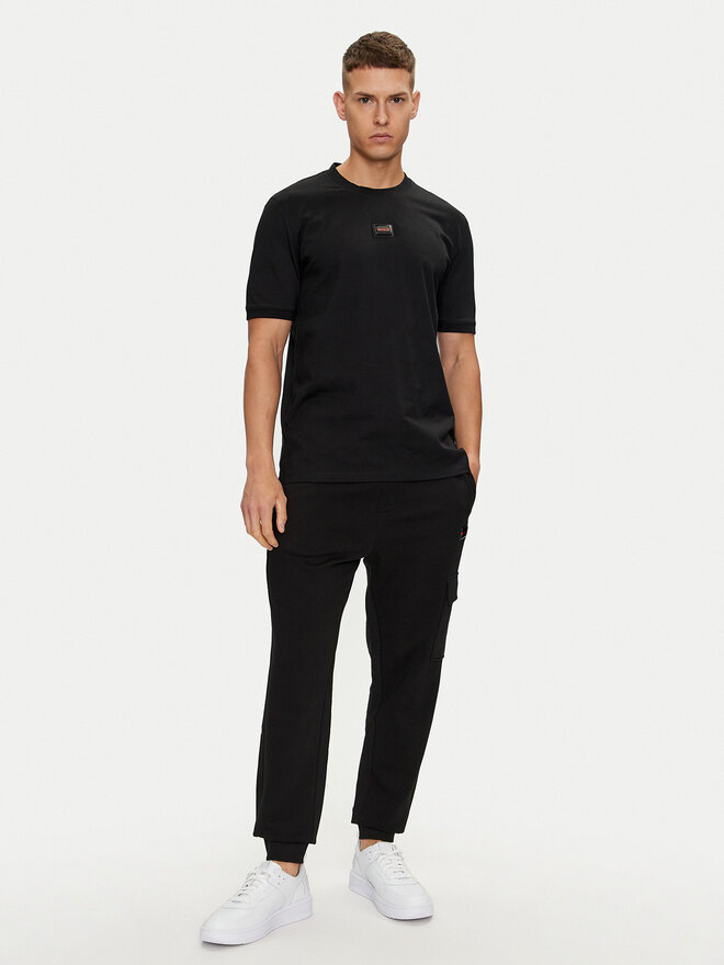 HUGO HUGO Camiseta Diragolino_Gel 50528171 Negro Regular Fit