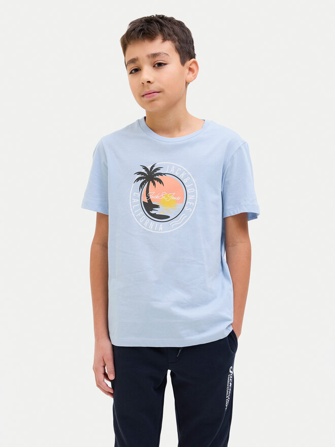 Jack&Jones Junior Jack&Jones Junior Футболка Palm 12269922 Блакитний Regular Fit