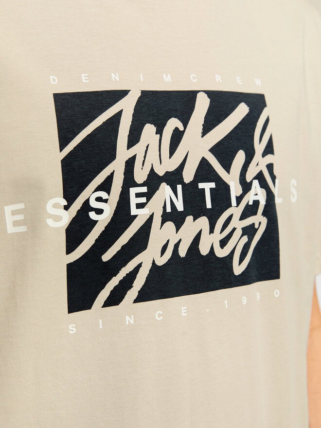 Jack&Jones Jack&Jones Marškinėliai Colton 12268439 Smėlio Standard Fit