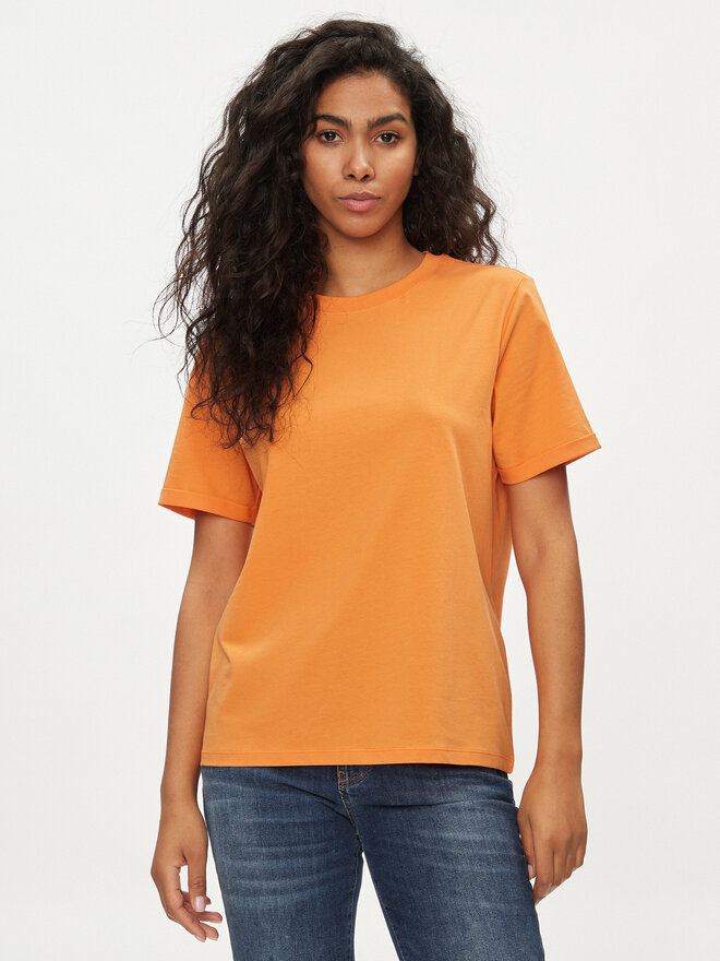 Pieces Pieces Camiseta Ria 17086970 Naranja Regular Fit