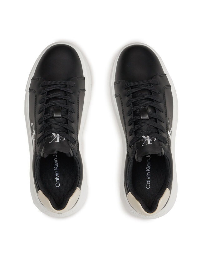 Calvin Klein Jeans Αθλητικά Calvin Klein Jeans Chunky Cupsole Laceup Lth Ml Mtl YW0YW01476 Μαύρο