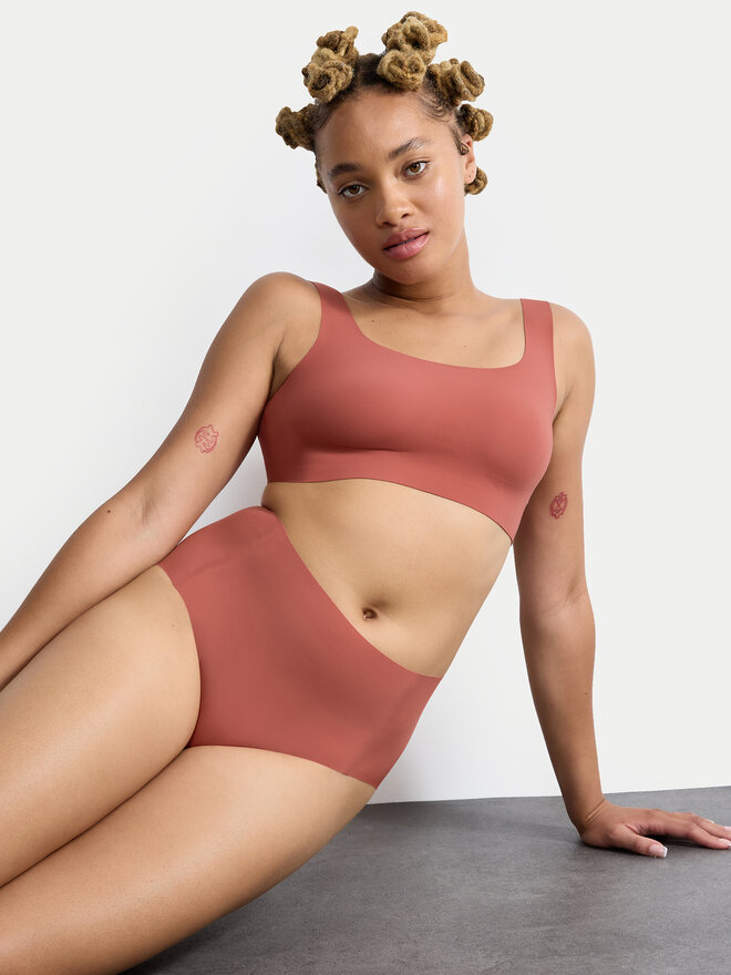 Sloggi Sloggi Klassischer Damenslip mit hoher Taille Zero Feel 10217759 Orange