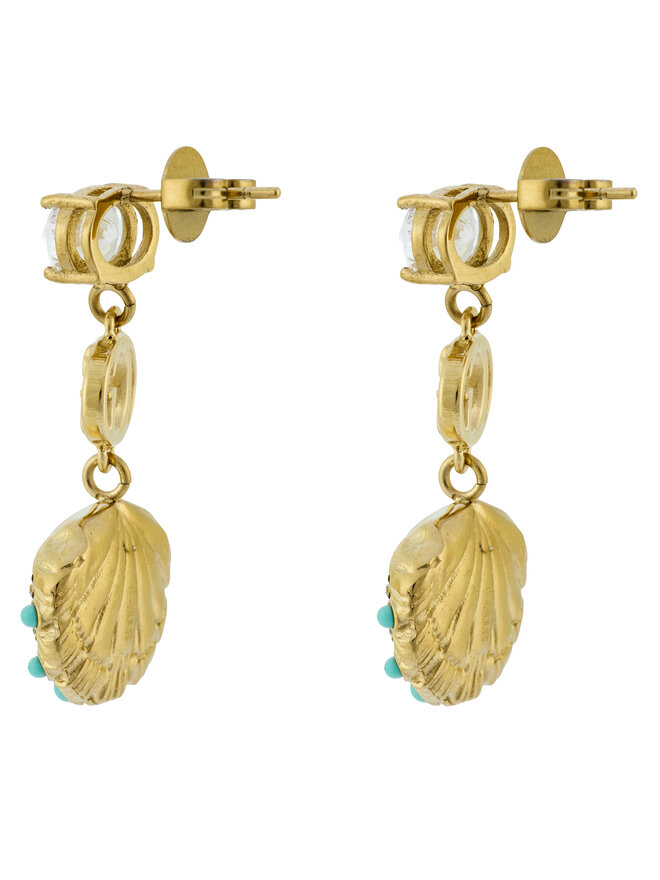 Guess Обици Guess JUBE05 124JW Златист