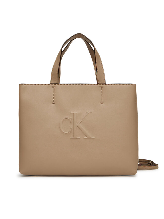 Calvin Klein Jeans Kabelka Calvin Klein Jeans Sculpted Mini Ew Tote LV04K3111G Béžová