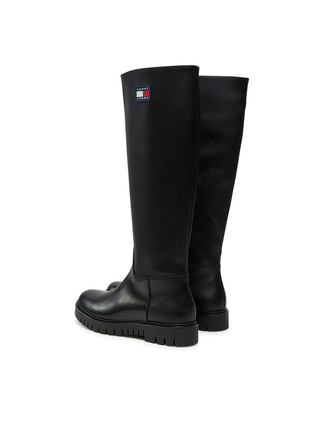 Tommy Jeans Μπότες Tommy Jeans Tjw Long Shaft Boot EN0EN02627 Μαύρο