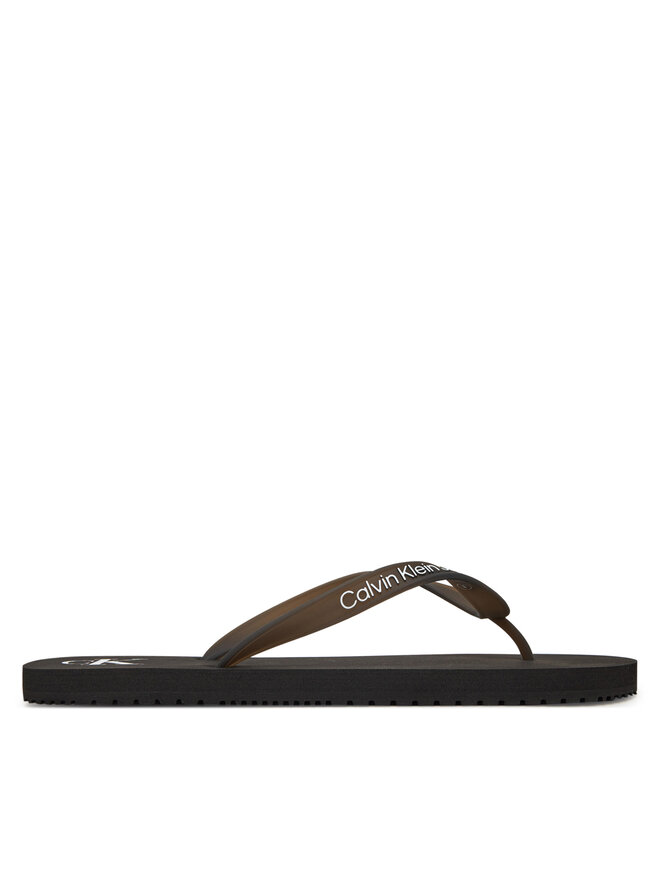 Calvin Klein Jeans Flip-flops Calvin Klein Jeans Beach Sandal Transparent Tpu YM0YM01267 Fekete