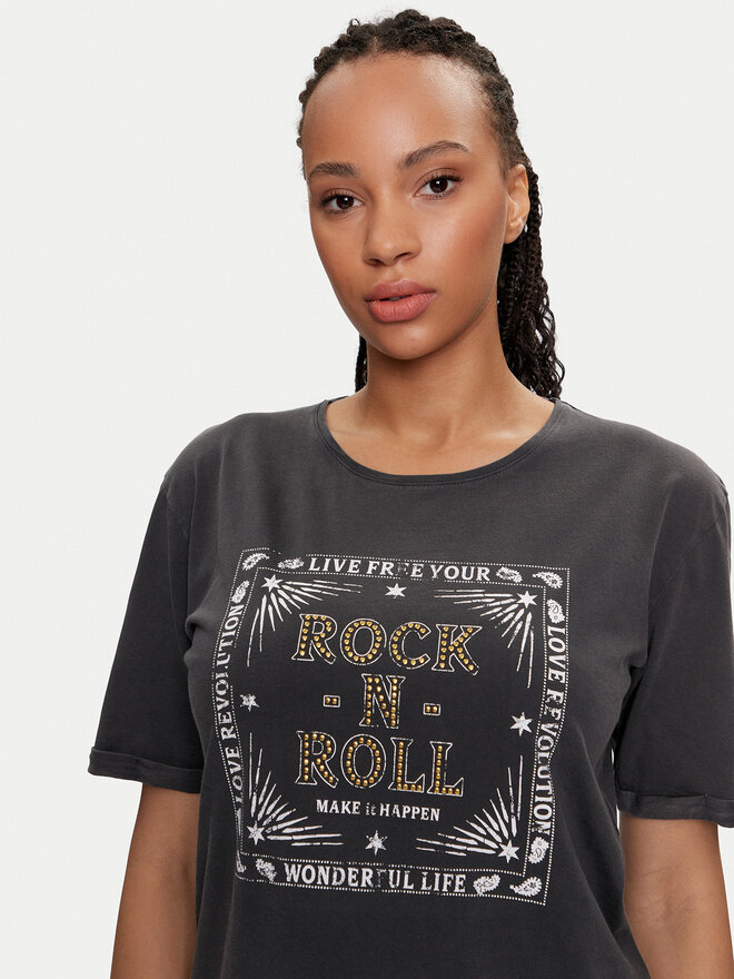 Morgan Morgan Camiseta 241-DROLL Gris Regular Fit