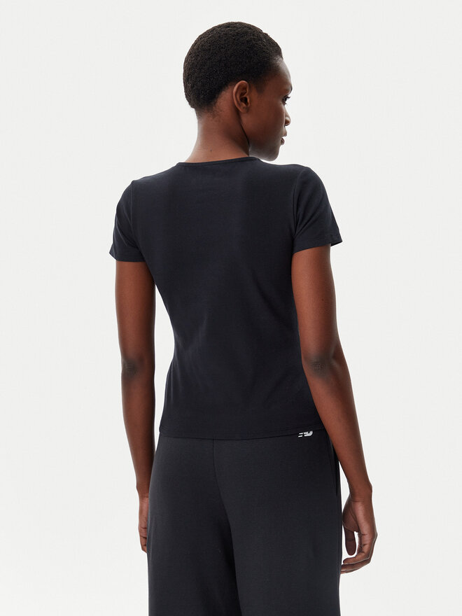 New Balance New Balance T-Shirt WT51958 Μαύρο Slim Fit