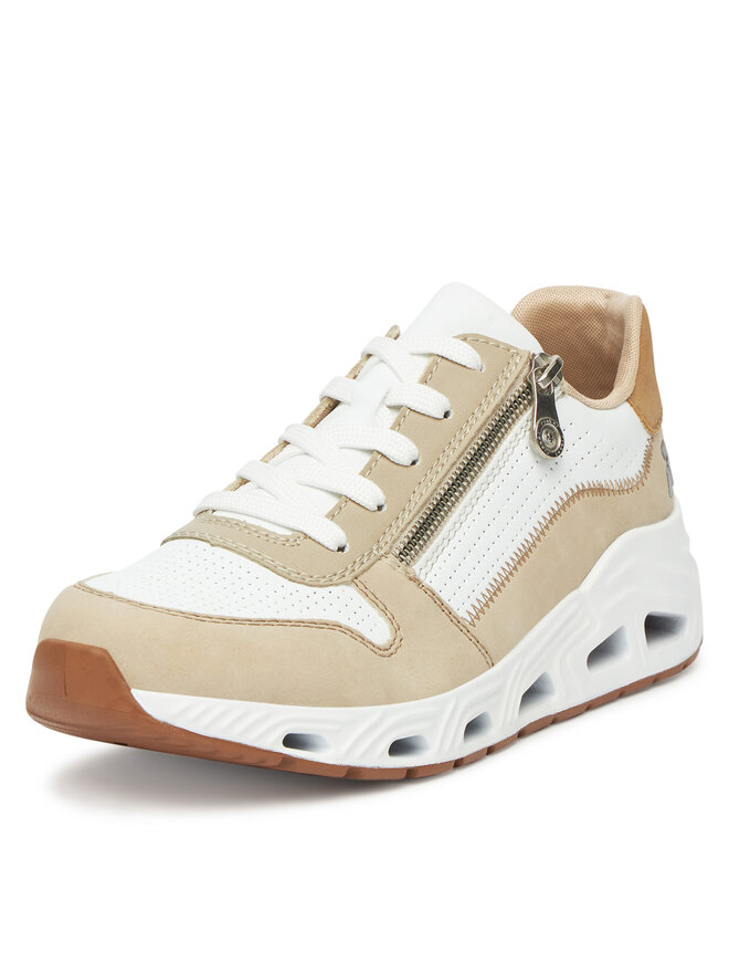 Rieker Sneakersy Rieker N5204-80 Biela