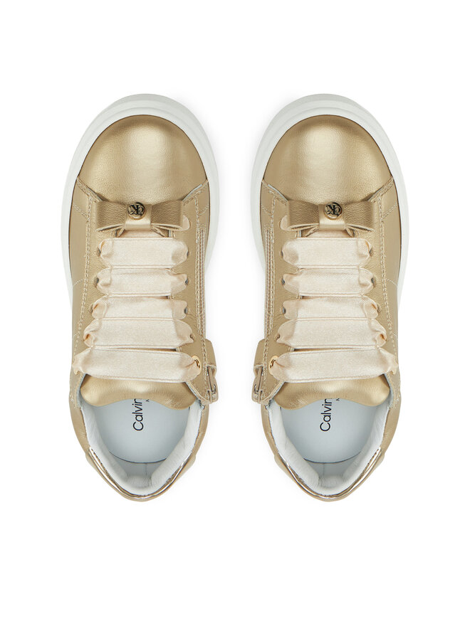 Calvin Klein Jeans Снікерcи Calvin Klein Jeans Low Cut Lace-Up Sneaker V4A9-83046-1322 M Золотий