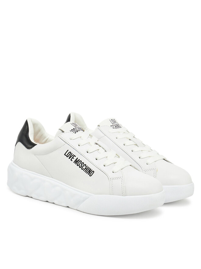 LOVE MOSCHINO Sneakersy LOVE MOSCHINO JA15034G1MIA110A Biały