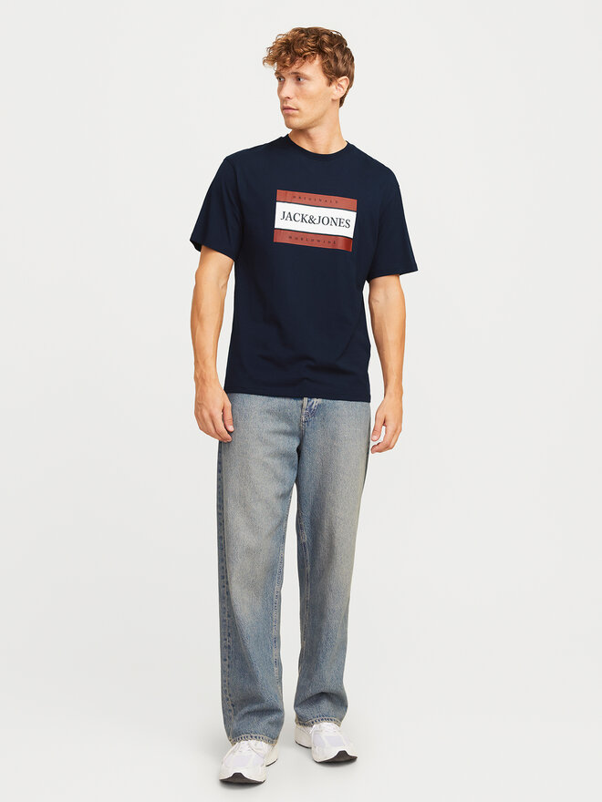 Jack&Jones Jack&Jones Póló Fredeiksberg 12262492 Sötétkék Regular Fit