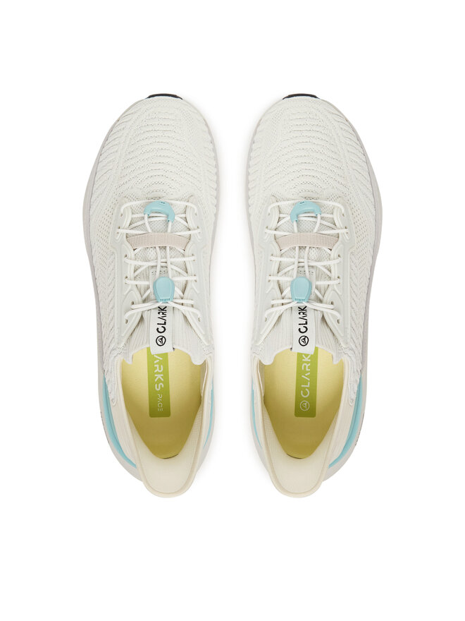 Clarks Снікерcи Clarks Pace Rise 26187374 Білий