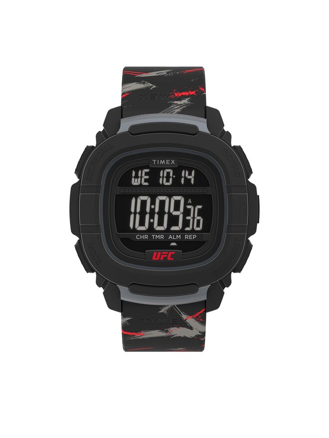 Timex Часовник Timex UFC Strength Shock XL TW2V85200 Черен