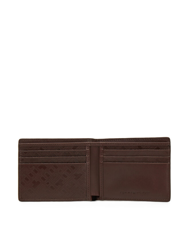 Tommy Hilfiger Veľká pánska peňaženka Tommy Hilfiger Th Monogram Mini Cc Wallet AM0AM13251 Hnedá