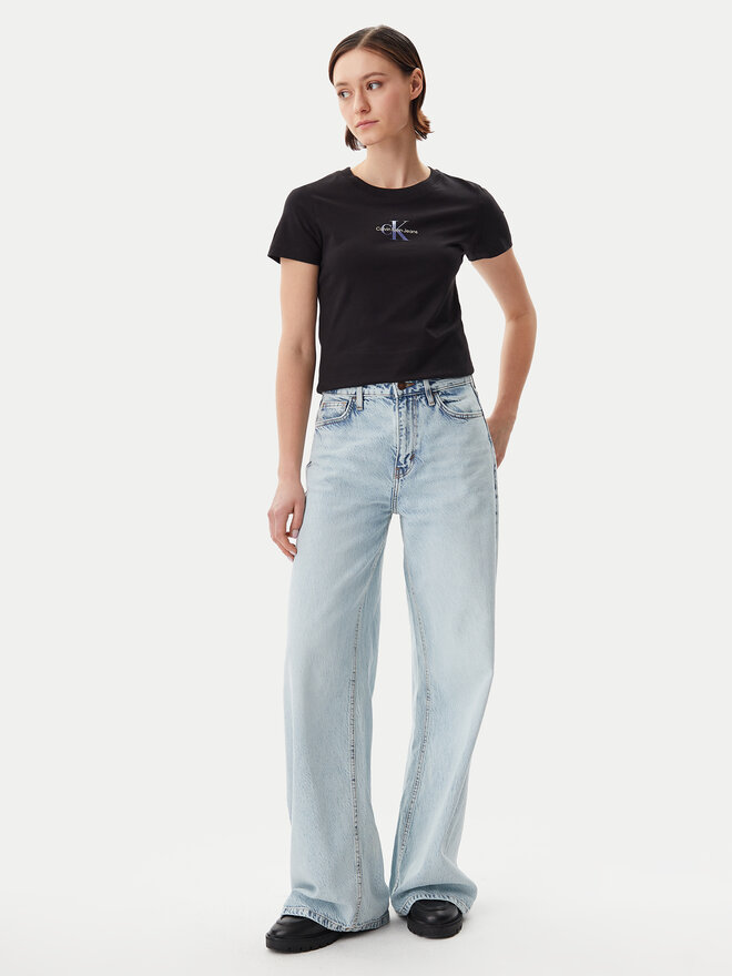 Calvin Klein Jeans Calvin Klein Jeans T-Shirt Gradient Monologo J20J225252 Μαύρο Slim Fit