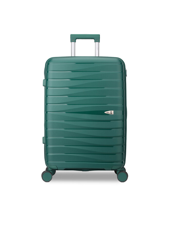 Semi Line Μεγάλη Βαλίτσα Semi Line T5910-4 Πράσινο