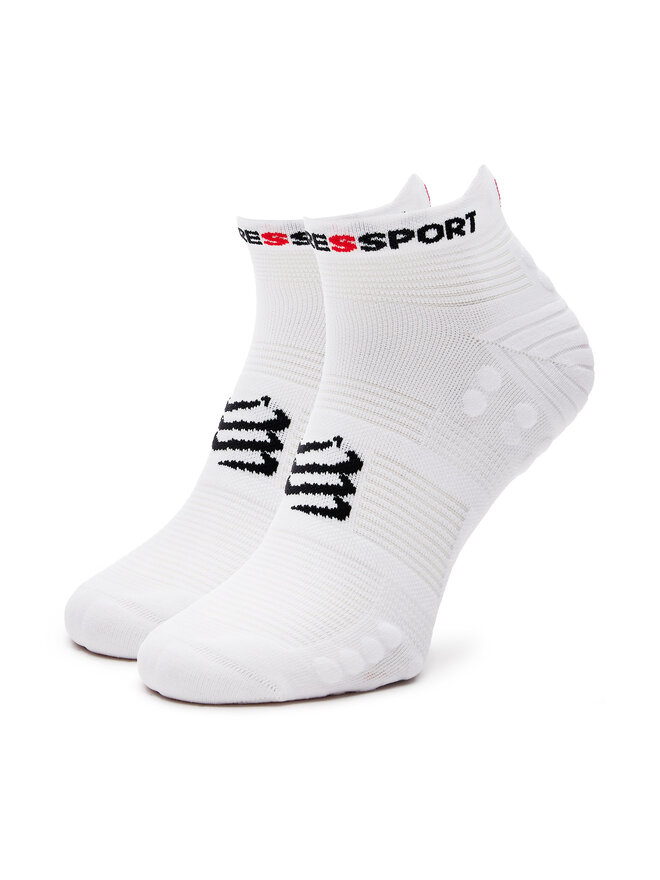 Compressport Skarpety Niskie Unisex Compressport Pro Racing Socks V4.0 Run Low XU00047B Biały