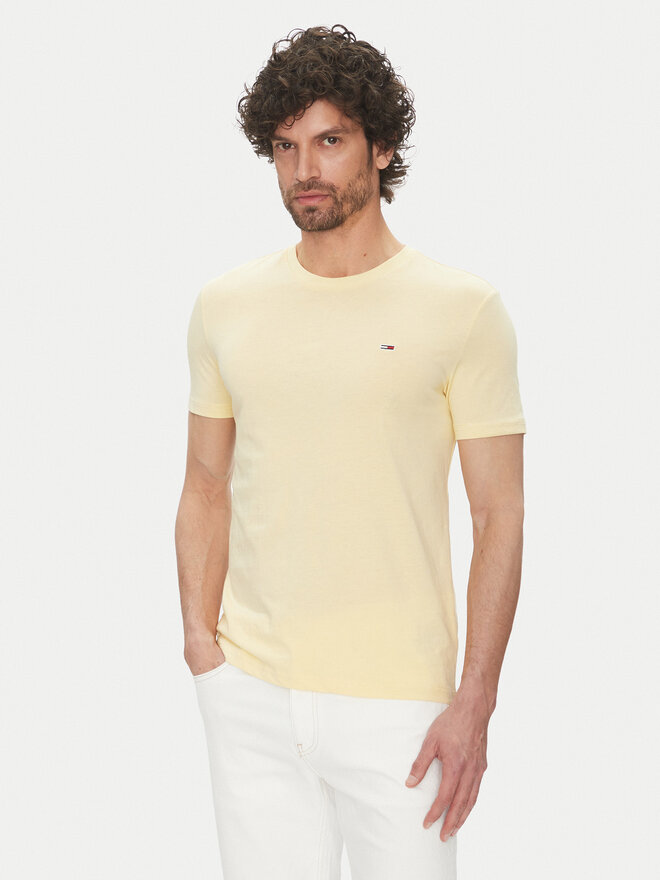 Tommy Jeans Tommy Jeans Футболка DM0DM20363 Жовтий Slim Fit