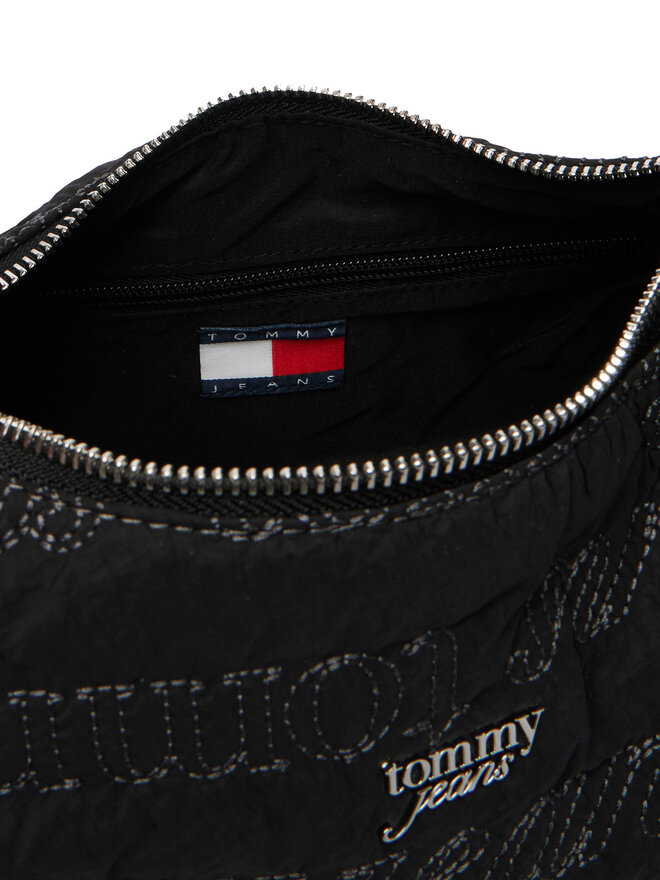 Tommy Jeans Handtasche Tommy Jeans Tjw Icon Aop Shoulder Bag AW0AW18467 Schwarz