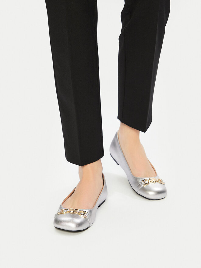 LOVE MOSCHINO Bailarinas LOVE MOSCHINO JA11011G1MIF090B Plata