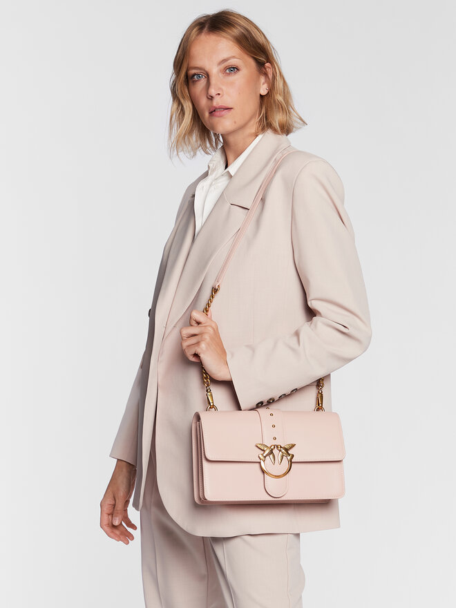 PINKO Kabelka Pinko Love One Classic Cl PE 23 PLTT 100053 A0F1 Růžová
