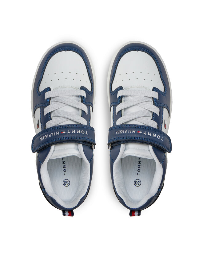 Tommy Hilfiger Sneakers Tommy Hilfiger Low Cut Lace Up/Velcro Sneaker T1X9-33340-1355 Weiß