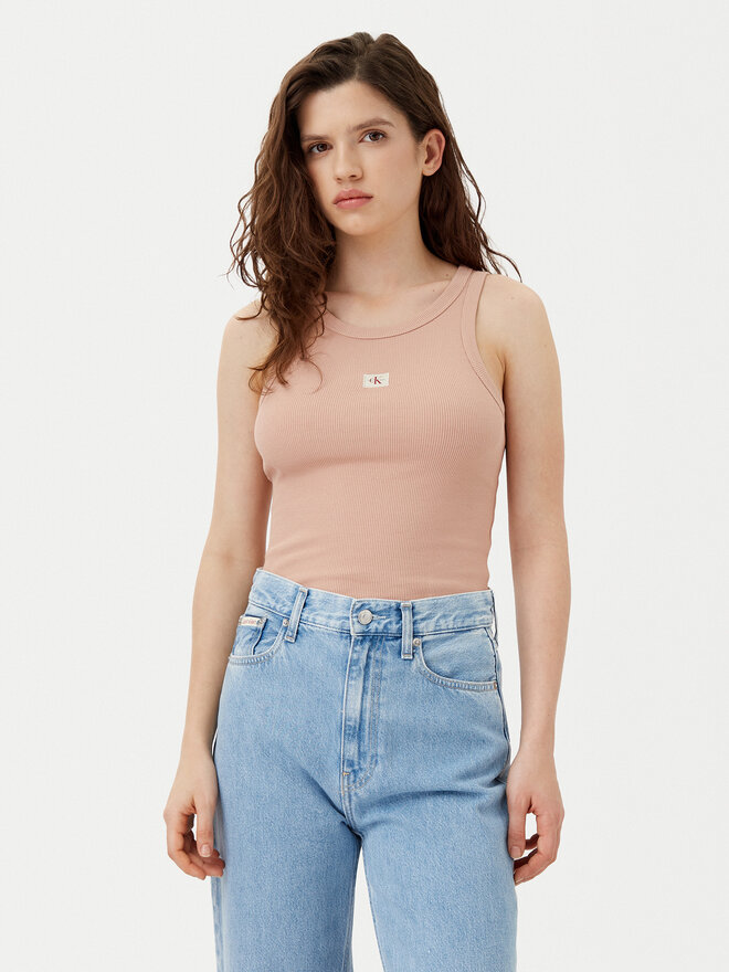 Calvin Klein Jeans Calvin Klein Jeans Топ J20J224762 Бежевий Slim Fit