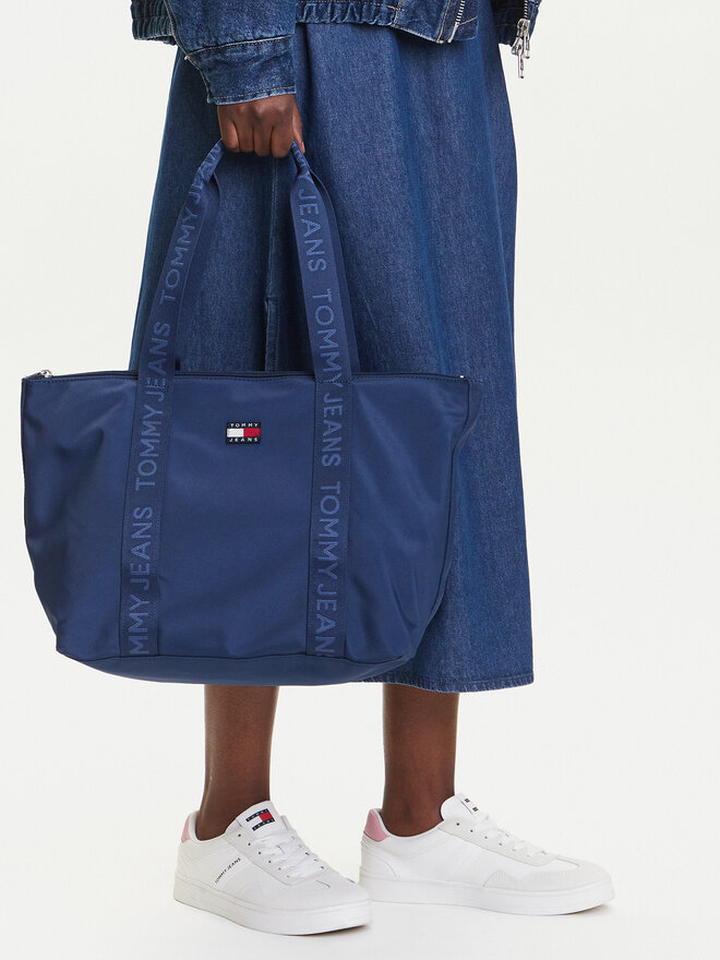 Tommy Jeans Geantă Tommy Jeans Tjw Ess Daily Tote AW0AW17389 Albastru