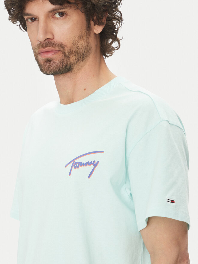 Tommy Jeans Tommy Jeans Marškinėliai Faded Graphic DM0DM20768 Žalia Relaxed Fit