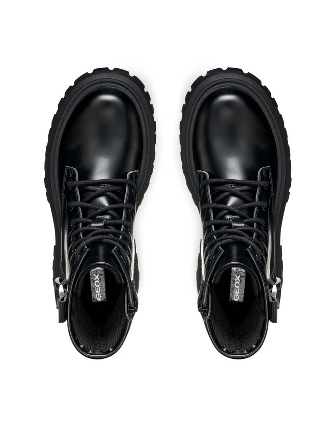 Geox Botine Geox J Maquinnens J56M6C 000CN C9999 D Negru