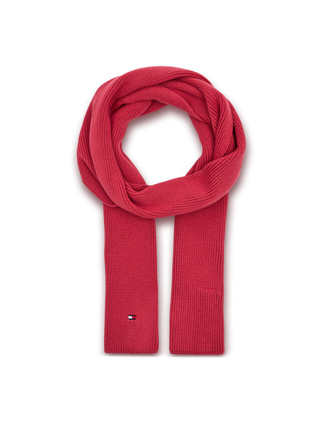 Set Fular și Căciulă Tommy Hilfiger Small Flag AU0AU01937 Roz | epantofi.ro