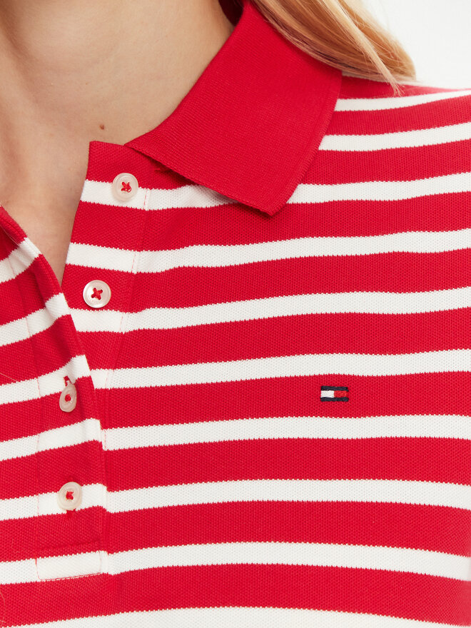 Tommy Hilfiger Tommy Hilfiger Pólóing 1985 WW0WW43224 Piros Regular Fit