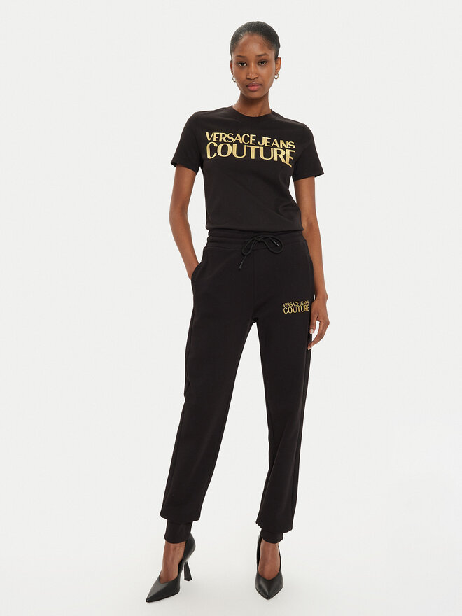 Versace Jeans Couture Versace Jeans Couture T-Shirt 77HAHT01 Schwarz Regular Fit
