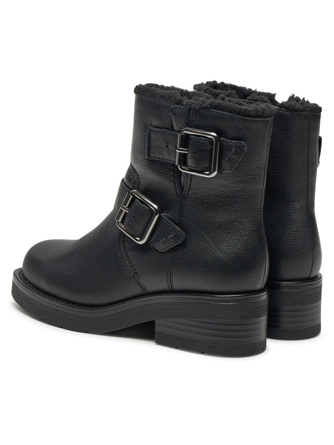 Clarks Μποτάκια Clarks Rebelle Buckle 26178891 Μαύρο