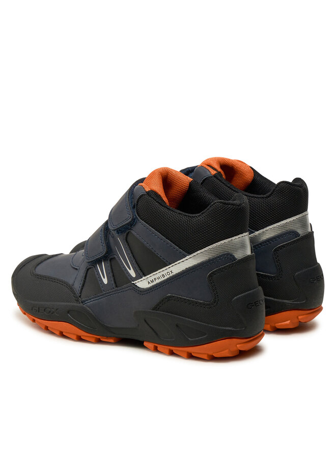 Geox Schnürschuhe Geox Jr New Savage B Abx J261WA 0MEFU C0659 D Dunkelblau