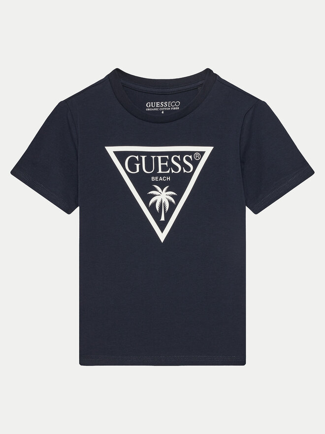 Guess Guess Majica L5GI29 J1314 Mornarsko modra Regular Fit