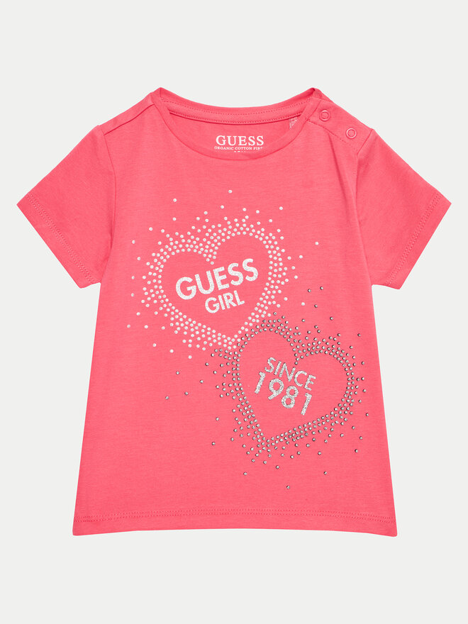 Guess Guess Camiseta K4BI01 J1314 Rosa Regular Fit