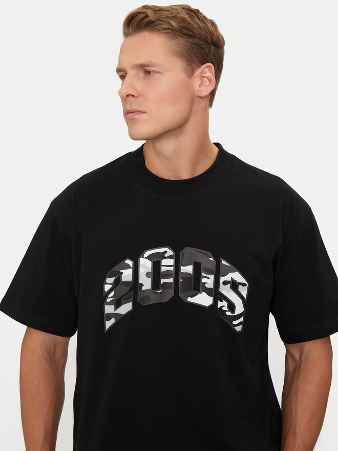 2005 2005 T-Shirt Arc Μαύρο Regular Fit