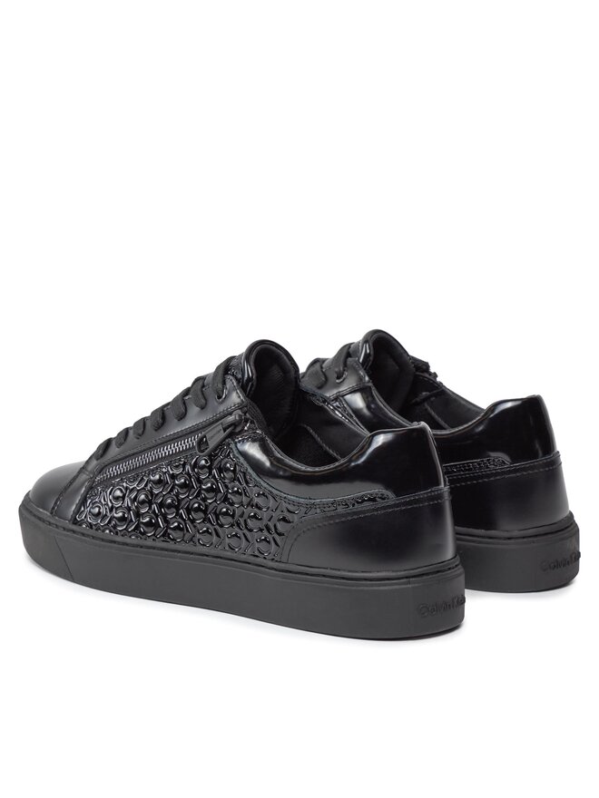 Calvin Klein Sneakers Calvin Klein Low Top Lace Up W/Zip Mono HM0HM01277 Negru