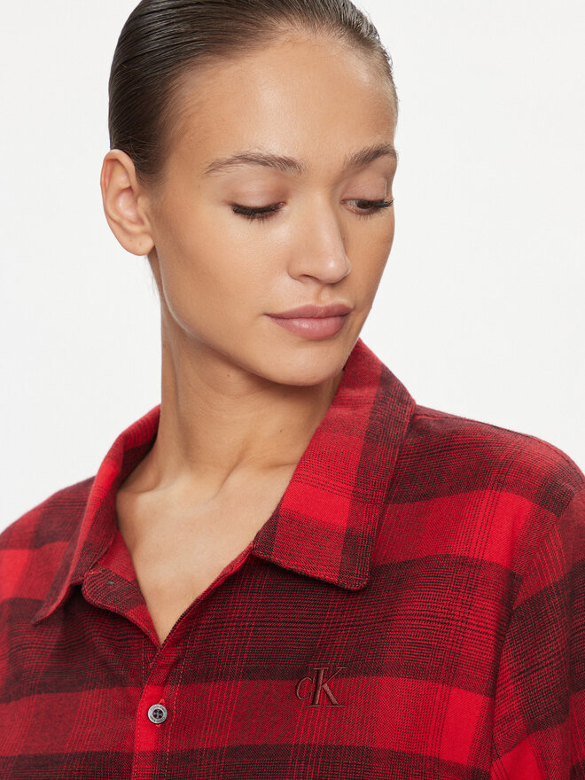 Calvin Klein Underwear Calvin Klein Underwear Pyjamahemd 000QS7034E Rot Relaxed Fit