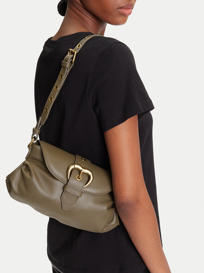 PINKO Сумка PINKO Jolene Shoulder Mini PE 25 PLTT 102802 A270 Зелений