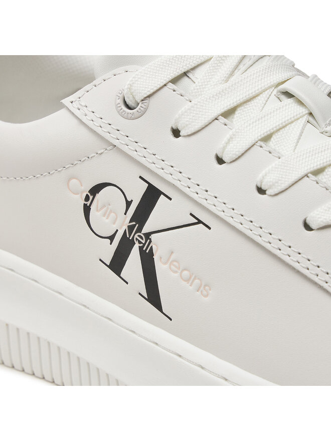 Calvin Klein Jeans Zapatillas Calvin Klein Jeans Chunky Cupsole Mono Lth Wn YW0YW00823 Blanco