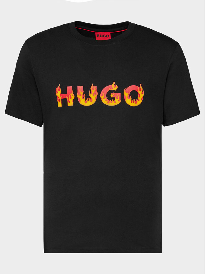 HUGO Hugo T-Shirt Danda 50504542 Μαύρο Regular Fit