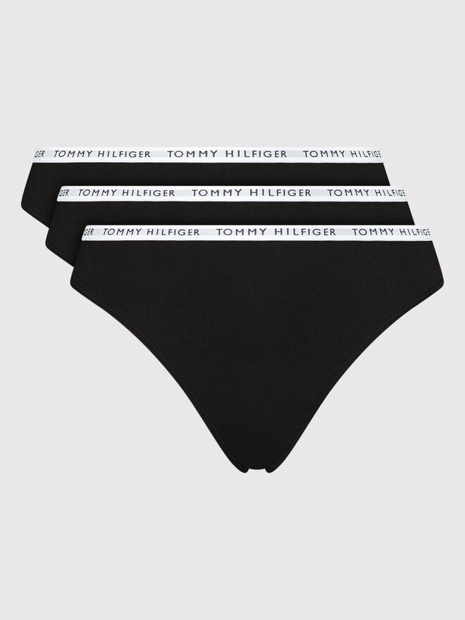 Tommy Hilfiger Tommy Hilfiger 3er-Set Stringtangas UW0UW02829 Schwarz