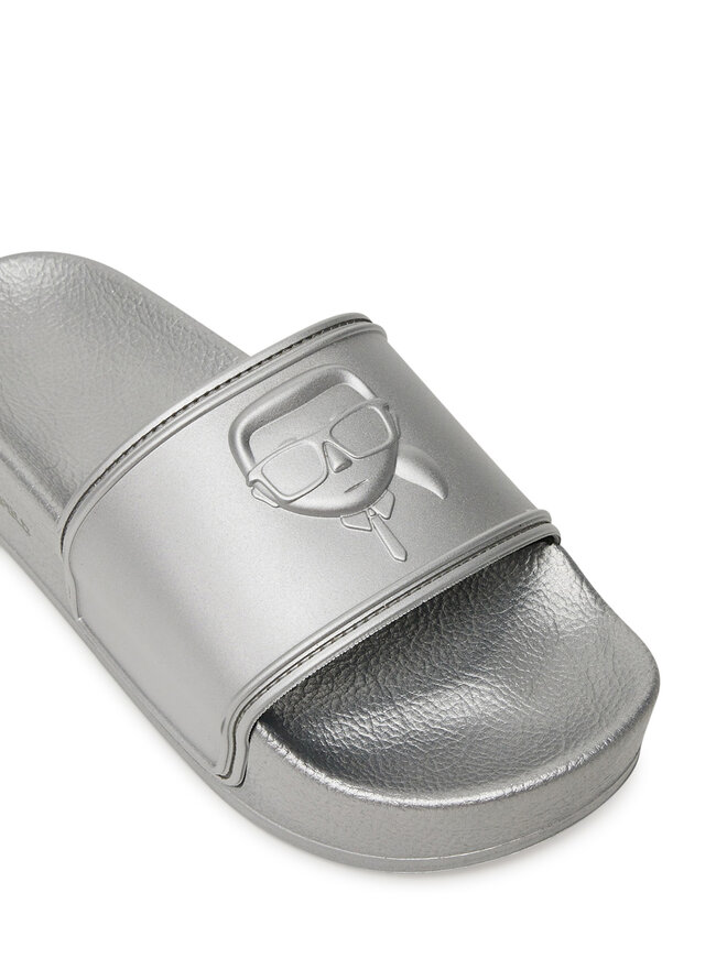 KARL LAGERFELD Şlapi KARL LAGERFELD Kondo Maxi KL80819M Argintiu