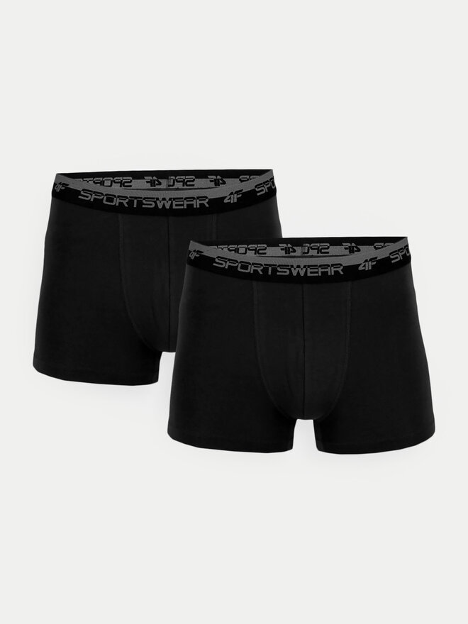 4F 4F 2er-Set Boxershorts 4FWMM00UBXSM051 Schwarz
