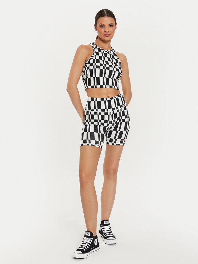 Converse Converse Топ W Wordmark Aop Tank Top 10026989-A01 Кольоровий Skinny Fit