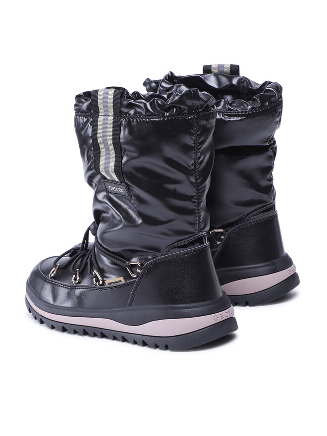 Geox Snehule Geox J Adelhide G.Babx E J26EWE 0LVBC C0495 D Čierna